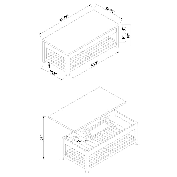 Cliffview Coffee Table Sets - Bargain Furniture (Detroit, MI)
