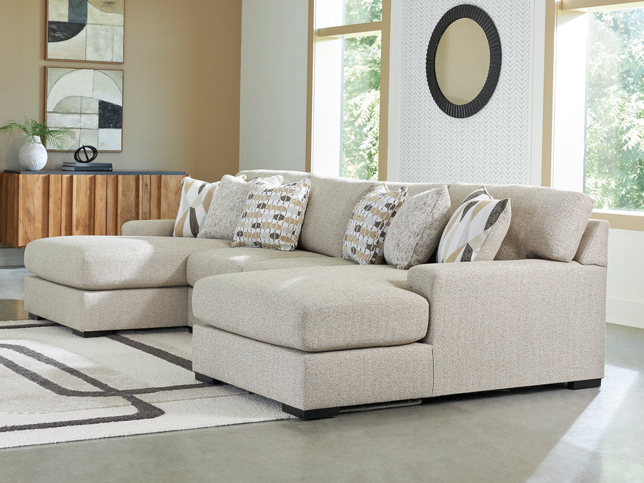 Laurelgrove Double Chaise Sectional - Bargain Furniture (Detroit, MI)