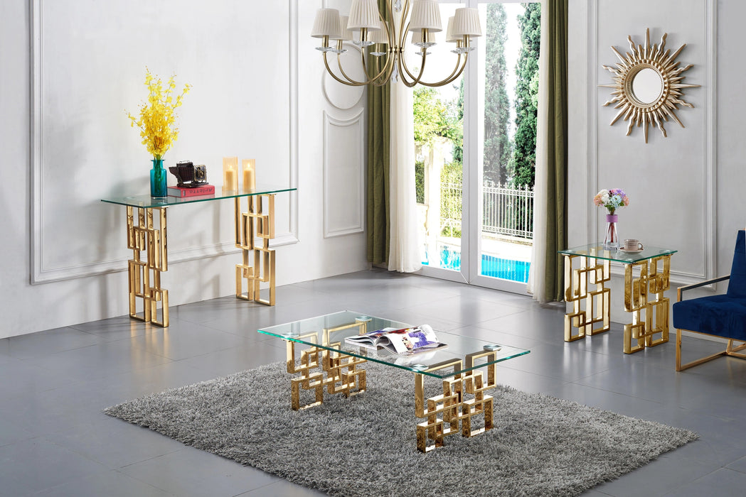 Pierre Gold Console Table