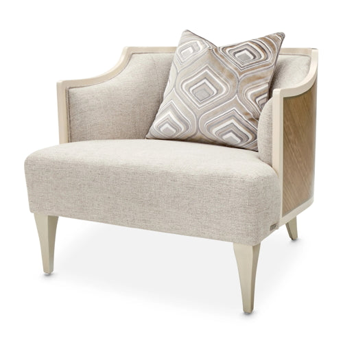 AICO Furniture Camden Court Accent Chair in Pearl - Bargain Furniture (Detroit, MI)
