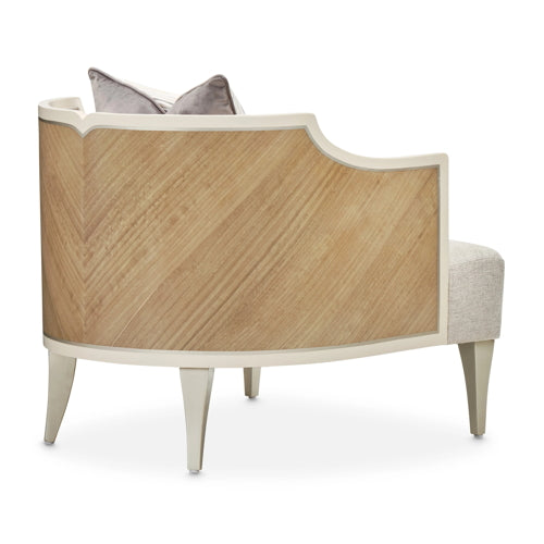 AICO Furniture Camden Court Accent Chair in Pearl - Bargain Furniture (Detroit, MI)