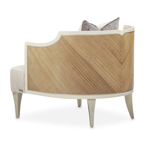 AICO Furniture Camden Court Accent Chair in Pearl - Bargain Furniture (Detroit, MI)