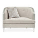 AICO Furniture Camden Court Chair and Half in Platinum - Bargain Furniture (Detroit, MI)