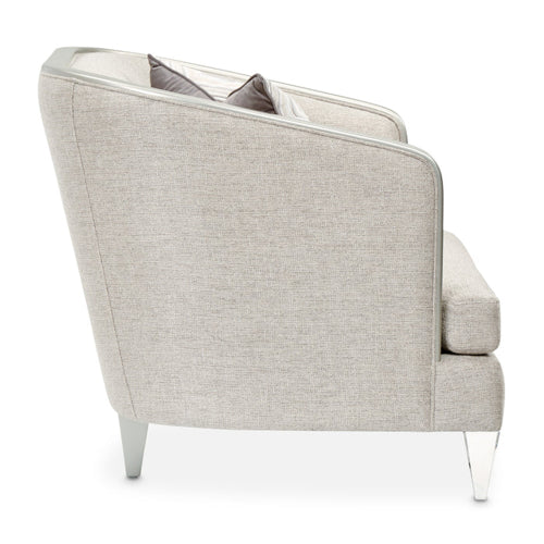AICO Furniture Camden Court Chair and Half in Platinum - Bargain Furniture (Detroit, MI)