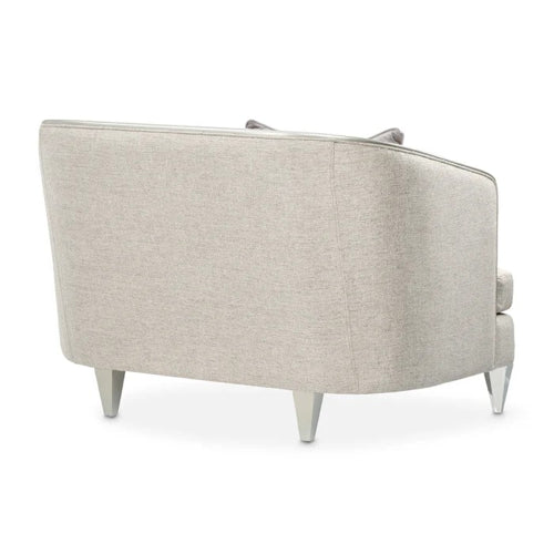 AICO Furniture Camden Court Chair and Half in Platinum - Bargain Furniture (Detroit, MI)
