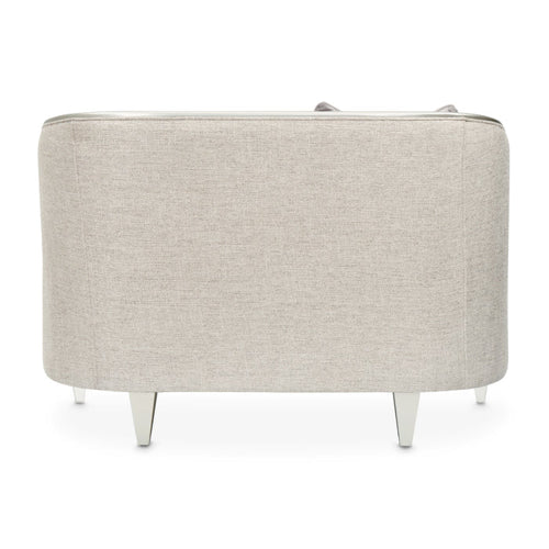 AICO Furniture Camden Court Chair and Half in Platinum - Bargain Furniture (Detroit, MI)