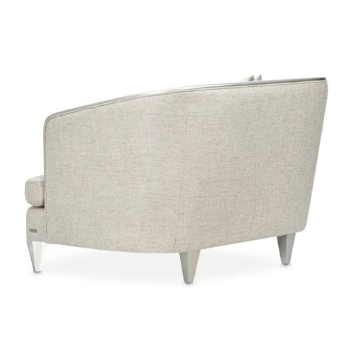 AICO Furniture Camden Court Chair and Half in Platinum - Bargain Furniture (Detroit, MI)