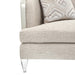 AICO Furniture Camden Court Chair and Half in Platinum - Bargain Furniture (Detroit, MI)