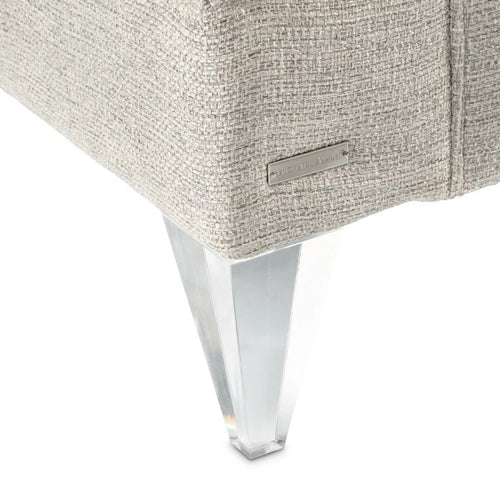 AICO Furniture Camden Court Chair and Half in Platinum - Bargain Furniture (Detroit, MI)