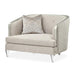 AICO Furniture Camden Court Chair and Half in Platinum - Bargain Furniture (Detroit, MI)