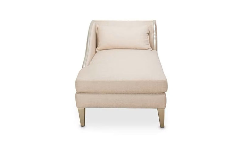 AICO Furniture Camden Court LAF Chaise in Platinum - Bargain Furniture (Detroit, MI)