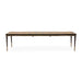 AICO Malibu Crest Rectangular Dining Table in Crotch Mahogany - Bargain Furniture (Detroit, MI)