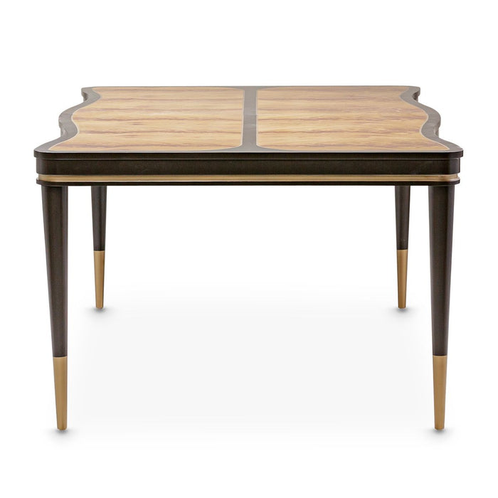 AICO Malibu Crest Rectangular Dining Table in Crotch Mahogany - Bargain Furniture (Detroit, MI)