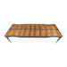 AICO Malibu Crest Rectangular Dining Table in Crotch Mahogany - Bargain Furniture (Detroit, MI)