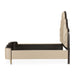 AICO Malibu Crest King Scalloped Panel Bed in Dark Espresso - Bargain Furniture (Detroit, MI)