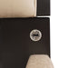 AICO Malibu Crest King Scalloped Panel Bed in Dark Espresso - Bargain Furniture (Detroit, MI)