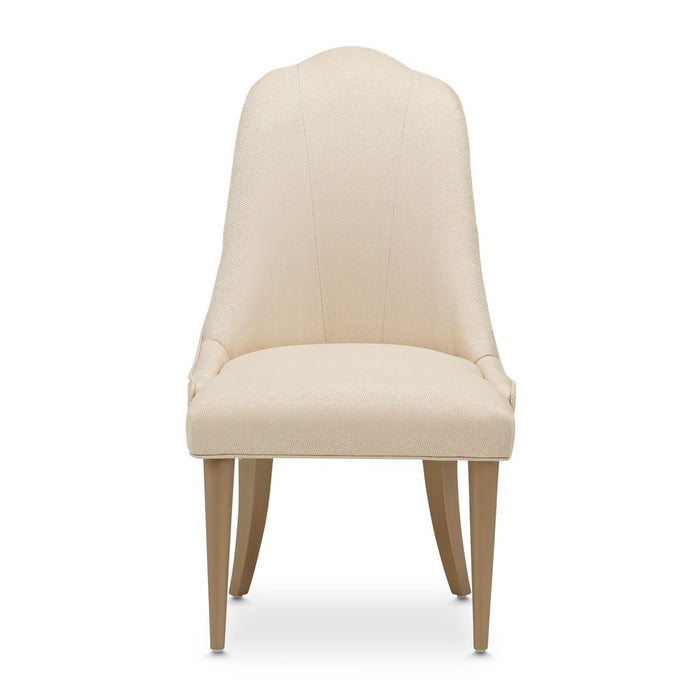 AICO Malibu Crest Side Chair in Crotch Mahogany (Set of 2) - Bargain Furniture (Detroit, MI)