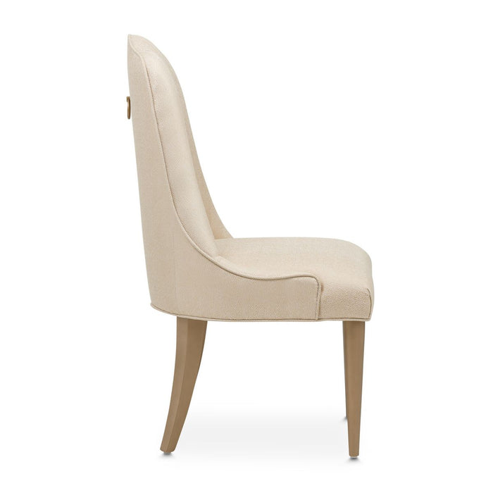 AICO Malibu Crest Side Chair in Crotch Mahogany (Set of 2) - Bargain Furniture (Detroit, MI)