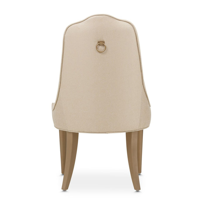 AICO Malibu Crest Side Chair in Crotch Mahogany (Set of 2) - Bargain Furniture (Detroit, MI)