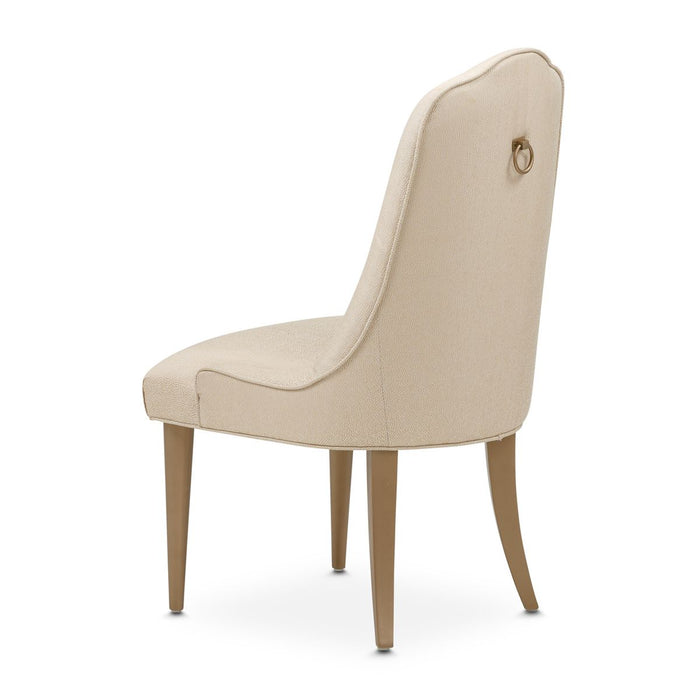 AICO Malibu Crest Side Chair in Crotch Mahogany (Set of 2) - Bargain Furniture (Detroit, MI)