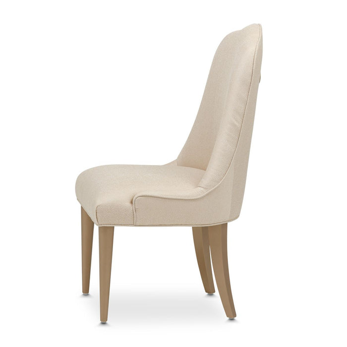 AICO Malibu Crest Side Chair in Crotch Mahogany (Set of 2) - Bargain Furniture (Detroit, MI)