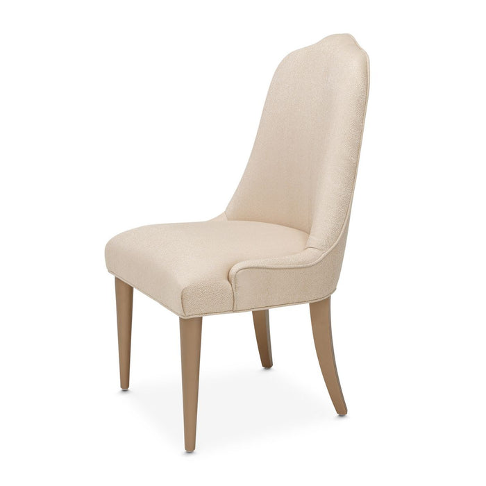 AICO Malibu Crest Side Chair in Crotch Mahogany (Set of 2) - Bargain Furniture (Detroit, MI)