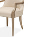 AICO Malibu Crest Arm Chair in Crotch Mahogany (Set of 2) - Bargain Furniture (Detroit, MI)