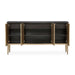 AICO Malibu Crest Sideboard in Crotch Mahogany - Bargain Furniture (Detroit, MI)