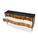 AICO Malibu Crest 9 Drawer Dresser in Crotch Mahogany - Bargain Furniture (Detroit, MI)