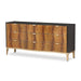 AICO Malibu Crest 9 Drawer Dresser in Crotch Mahogany - Bargain Furniture (Detroit, MI)