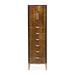 AICO Malibu Crest Swivel Lingerie Chest in Crotch Mahogany - Bargain Furniture (Detroit, MI)