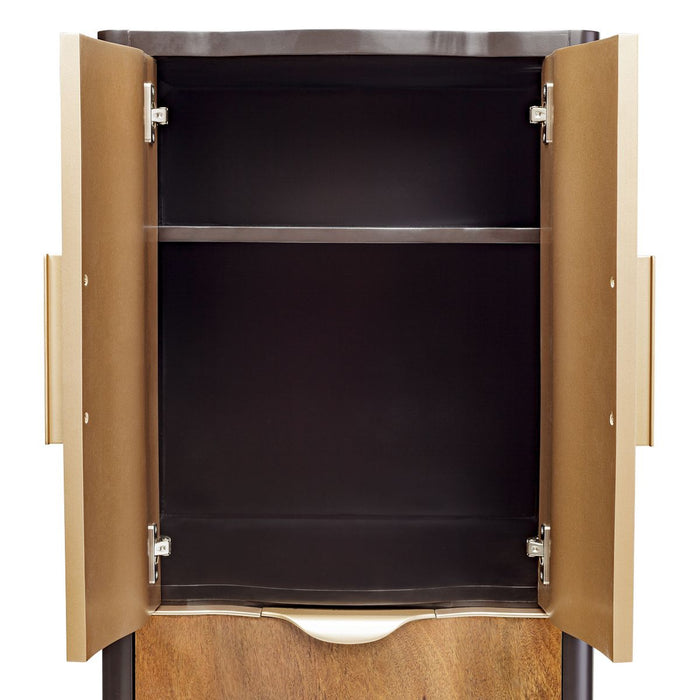 AICO Malibu Crest Swivel Lingerie Chest in Crotch Mahogany - Bargain Furniture (Detroit, MI)