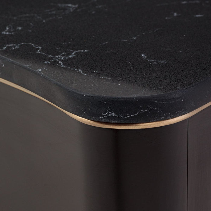 AICO Malibu Crest Rectangular Cocktail Table in Crotch Mahogany - Bargain Furniture (Detroit, MI)