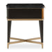 AICO Malibu Crest End Table in Crotch Mahogany - Bargain Furniture (Detroit, MI)