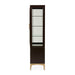 AICO Malibu Crest Display Cabinet in Crotch Mahogany - Bargain Furniture (Detroit, MI)