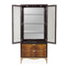 AICO Malibu Crest Display Cabinet in Crotch Mahogany - Bargain Furniture (Detroit, MI)