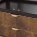 AICO Malibu Crest Display Cabinet in Crotch Mahogany - Bargain Furniture (Detroit, MI)