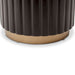 AICO Malibu Crest Round Chairside Table in Dark Espresso - Bargain Furniture (Detroit, MI)