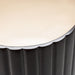 AICO Malibu Crest Round Chairside Table in Dark Espresso - Bargain Furniture (Detroit, MI)