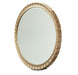 AICO Malibu Crest Oval Wall Mirror in Burnished Gold - Bargain Furniture (Detroit, MI)