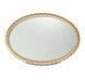AICO Malibu Crest Oval Wall Mirror in Burnished Gold - Bargain Furniture (Detroit, MI)
