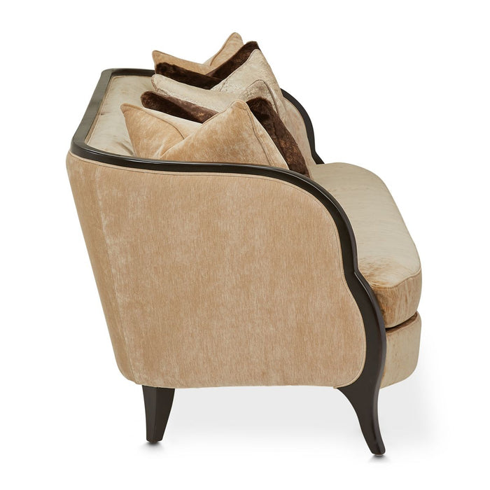 AICO Malibu Crest Sofa in Dark Espresso - Bargain Furniture (Detroit, MI)