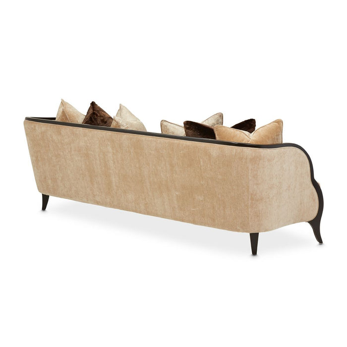 AICO Malibu Crest Sofa in Dark Espresso - Bargain Furniture (Detroit, MI)