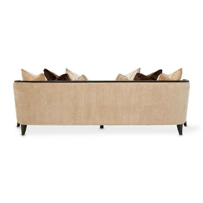 AICO Malibu Crest Sofa in Dark Espresso - Bargain Furniture (Detroit, MI)