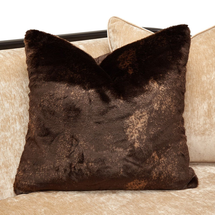 AICO Malibu Crest Sofa in Dark Espresso - Bargain Furniture (Detroit, MI)