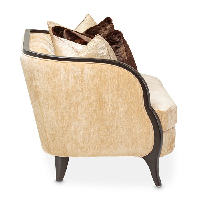 AICO Malibu Crest Loveseat in Dark Espresso - Bargain Furniture (Detroit, MI)