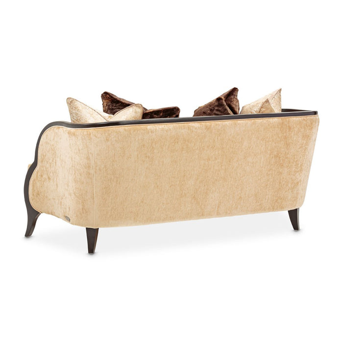 AICO Malibu Crest Loveseat in Dark Espresso - Bargain Furniture (Detroit, MI)