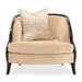 AICO Malibu Crest Living Room Chair in Dark Espresso - Bargain Furniture (Detroit, MI)