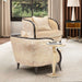 AICO Malibu Crest Living Room Chair in Dark Espresso - Bargain Furniture (Detroit, MI)