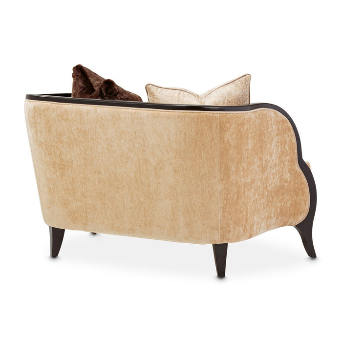 AICO Malibu Crest Chair & A Half in Dark Espresso - Bargain Furniture (Detroit, MI)